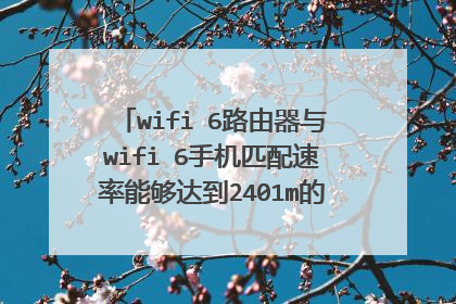 wifi 6路由器与wifi 6手机匹配速率能够达到2401m的决定因素有哪些
