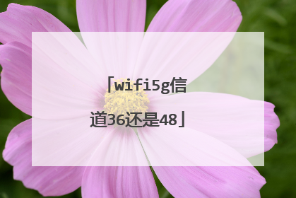 wifi5g信道36还是48