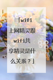 wifi上网精灵跟wifi共享精灵是什么关系？