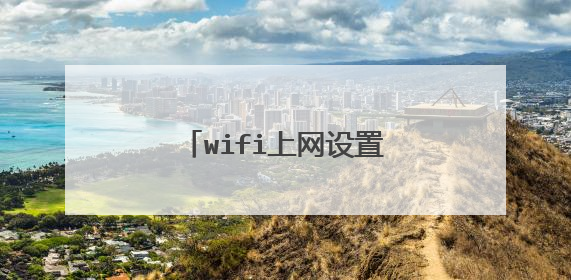 wifi上网设置上网方式选哪个?