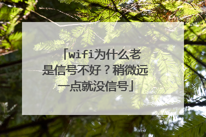 wifi为什么老是信号不好?稍微远一点就没信号