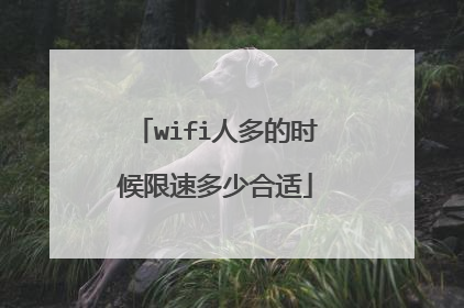 wifi人多的时候限速多少合适
