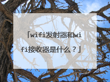 wifi发射器和wifi接收器是什么?