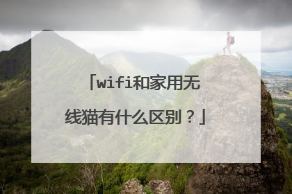 wifi和家用无线猫有什么区别？
