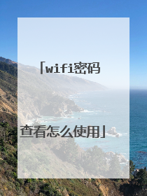 wifi密码查看怎么使用