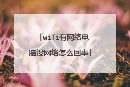 wifi有网络电脑没网络怎么回事