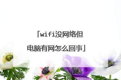 wifi没网络但电脑有网怎么回事