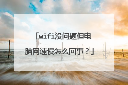 wifi没问题但电脑网速慢怎么回事?