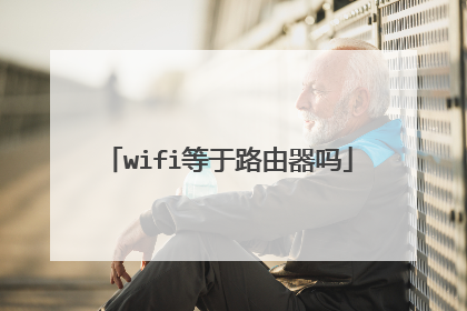 wifi等于路由器吗