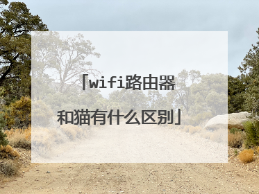 wifi路由器和猫有什么区别