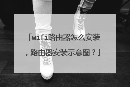 wifi路由器怎么安装，路由器安装示意图？