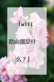 wifi路由器是什么?