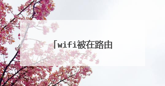 wifi被在路由器网页里面关闭了怎么将它打开？