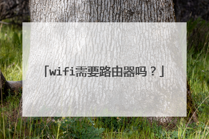 wifi需要路由器吗？