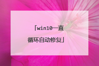 win10一直循环自动修复