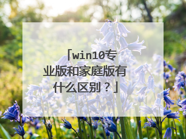 win10专业版和家庭版有什么区别?