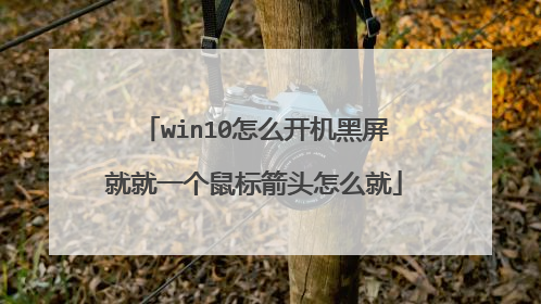 win10怎么开机黑屏就就一个鼠标箭头怎么就
