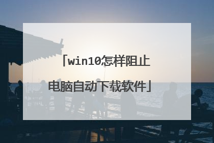 win10怎样阻止电脑自动下载软件