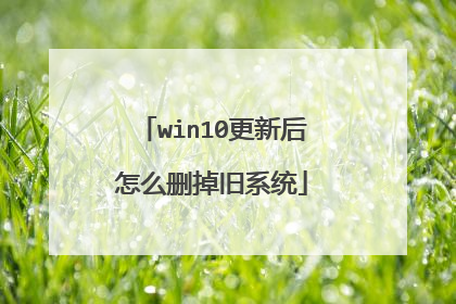 win10更新后怎么删掉旧系统