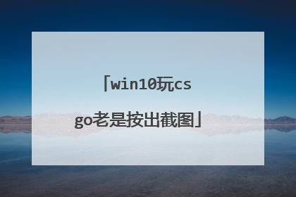 win10玩csgo老是按出截图