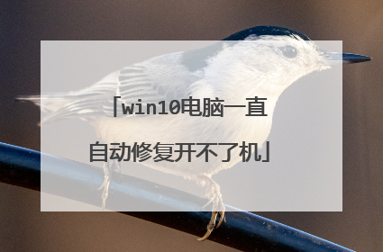 win10电脑一直自动修复开不了机