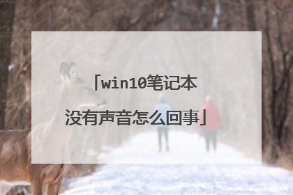 win10笔记本没有声音怎么回事