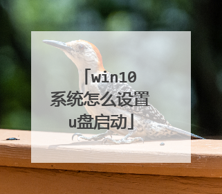 win10系统怎么设置u盘启动