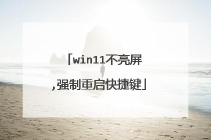 win11不亮屏,强制重启快捷键