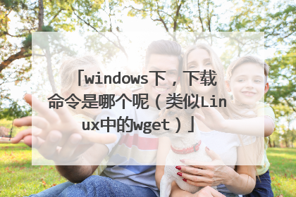 windows下,下载命令是哪个呢(类似Linux中的wget)