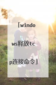 windows释放tcp连接命令