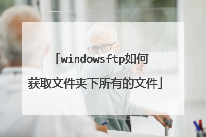 windowsftp如何获取文件夹下所有的文件