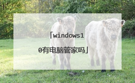 windows10有电脑管家吗