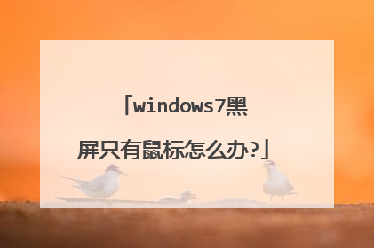 windows7黑屏只有鼠标怎么办?