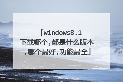 windows8.1下载哪个,都是什么版本,哪个最好,功能最全