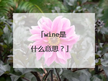wine是什么意思？
