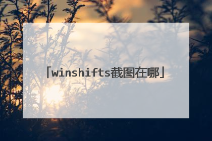 winshifts截图在哪