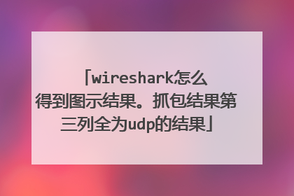 wireshark怎么得到图示结果。抓包结果第三列全为udp的结果