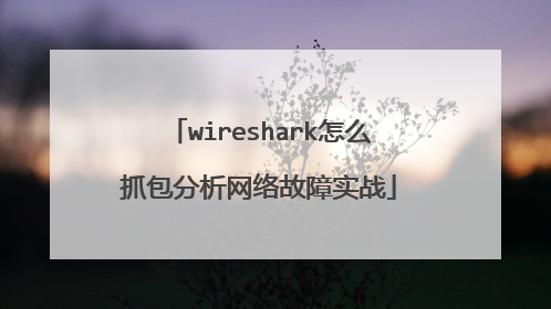 wireshark怎么抓包分析网络故障实战
