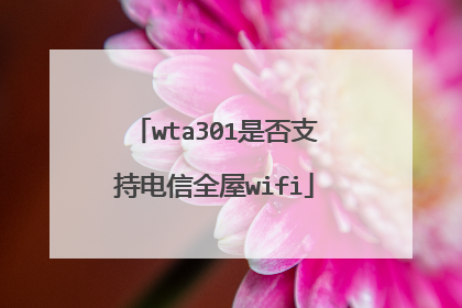 wta301是否支持电信全屋wifi