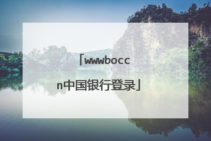 wwwboccn中国银行登录