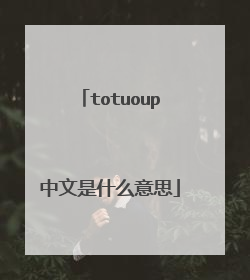totuoup中文是什么意思