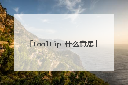 tooltip 什么意思
