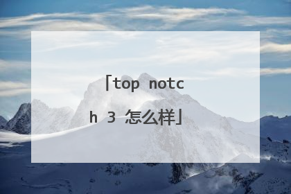 top notch 3 怎么样