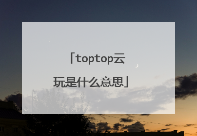 toptop云玩是什么意思