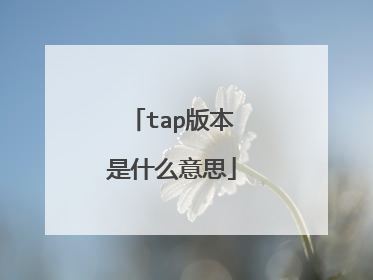 tap版本是什么意思