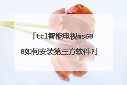tcl智能电视ms600如何安装第三方软件?