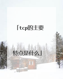 tcp的主要特点是什么