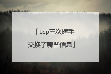 tcp三次握手交换了哪些信息