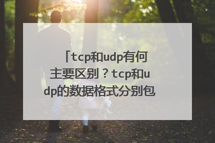 tcp和udp有何主要区别？tcp和udp的数据格式分别包含哪些信息？