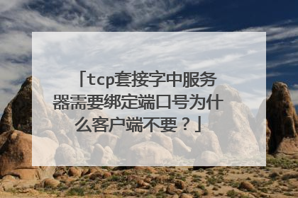tcp套接字中服务器需要绑定端口号为什么客户端不要？